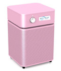 Pink air purifier for the baby's room.