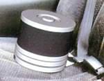 Roomaid Air Purifier on car seat